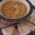 Lentil Soup served with Pita Bread