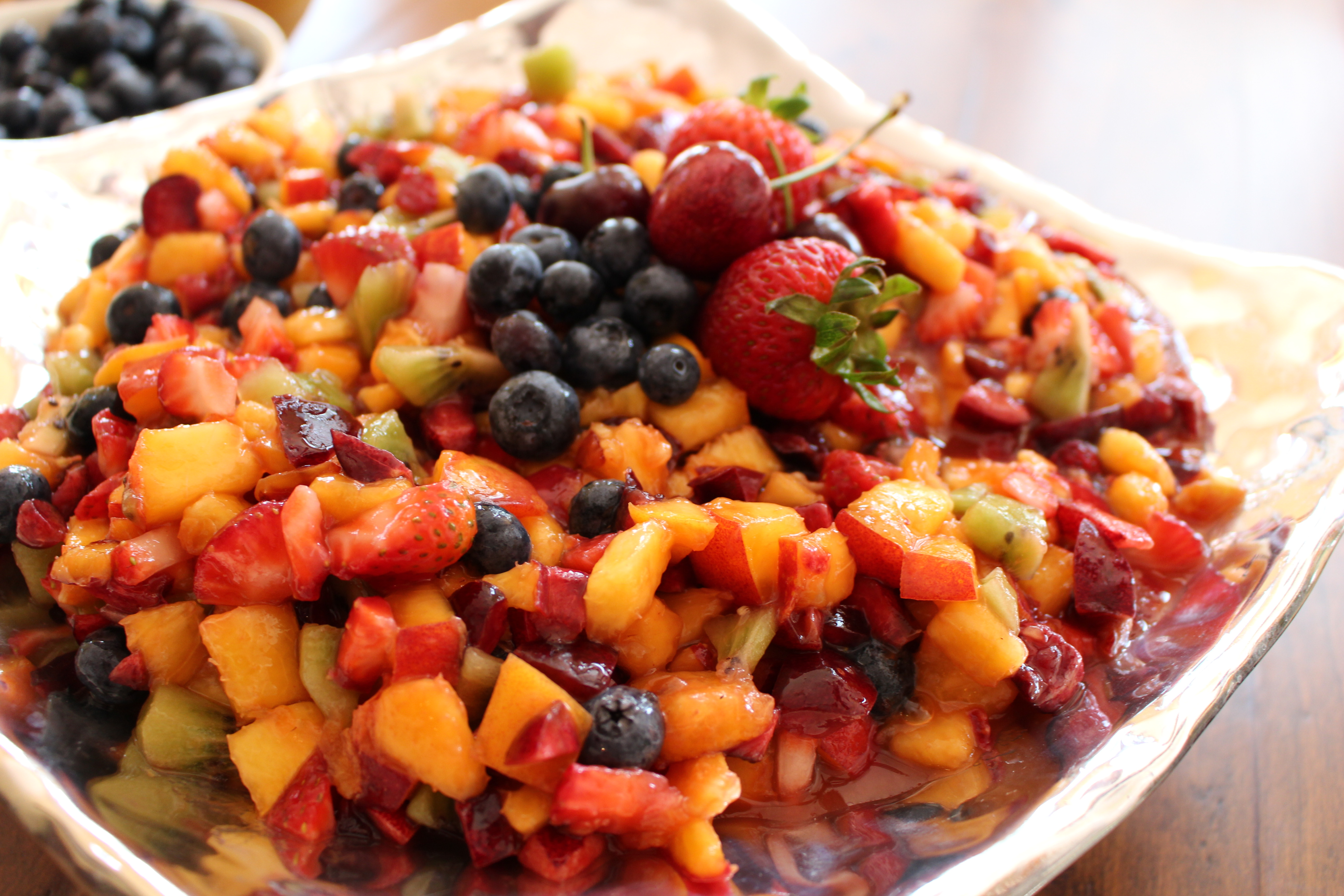 Fruit Salsa with a Kick & Cinnamon Crisps